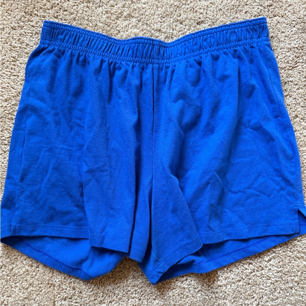 Classic Elastic-Waist Royal Blue Women’s Shorts